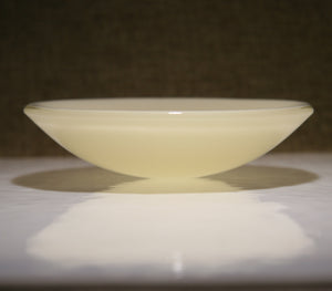 Well Made Stuff - Handmade cream opal fused art glass bowl designed as a gift to give