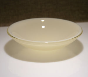 Well Made Stuff - Handmade cream opal fused art glass bowl designed as a gift to give - perfect present